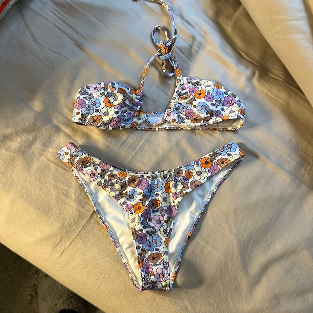 Shein Floral bikini tops and bottom